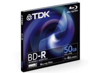 TDK BD-R 50GB 4x Dual Layer Blu-ray Disc Jewel Case