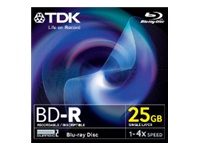 TDK BD-R x 1 - 25 GB - storage media