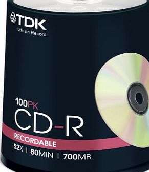 CD-R Cake 100 Pack ( TDK CDR 100Pk CB )