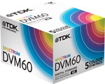 TDK Digital Video Cassettes 60 Minute Colour 5-Pack