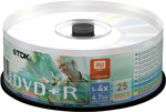 TDK DVD 25 Packs ( TDK DVD-R 25pk CB )