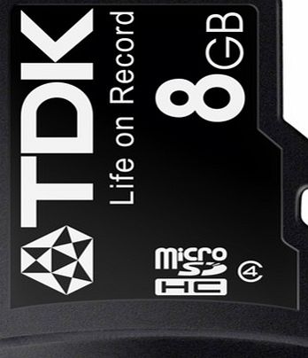 TDK Memory Card - MicroSDHC - 8GB - Class 4