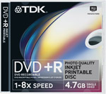TDK Printable DVD Singles ( DVD-R Single Prnt MB )