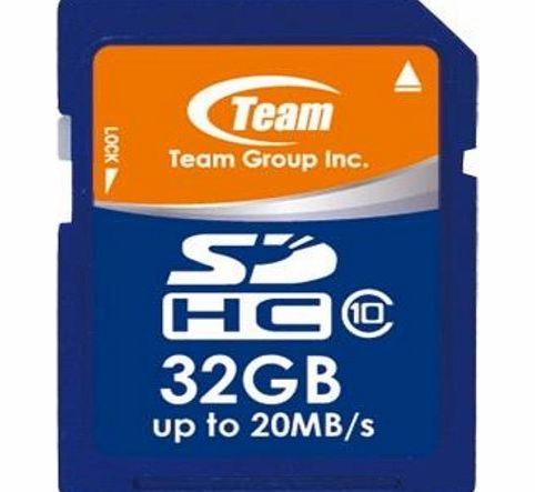 Team 32GB SDHC CL10 Memory Card (read speed up to