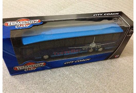 NEW TEAMSTERS CITY COACH TOY MODEL VEHICLE. EXPRESS LINE BUS TOUR RED