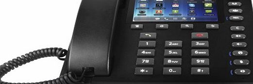 Tecdesk 5500 Portable 3G GSM Desktop Business Telephone with Android Smartphone Features - Black