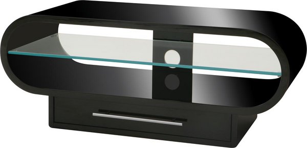 OVID Plus Piano Black TV Stand `OVID