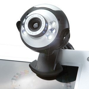 Techno USB Webcam Camera, High Quality& Resolution, 5G Lens, Built in Microphone & 6 LED , for PC /Laptop Skype/MSN/Yahoo.Plug&Play(No CD Or Software Needed), In A luxury Gift Box..