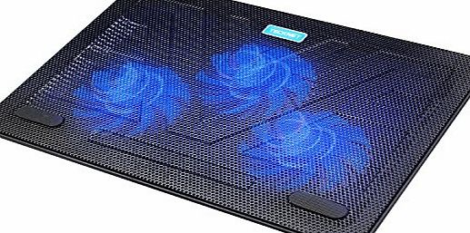 TeckNet Laptop and Notebook Cooling Pad With 3 Fans Laptop Cooler Fits 12``-17``