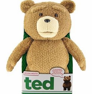 Ted 40cm Talking Plush Figure with Moving Mouth Unrated