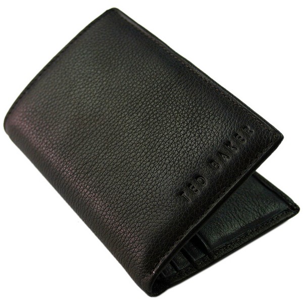 Brown Tealeev Mini Card Note Wallet by