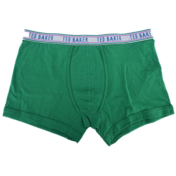 Green Trunky Contrast Boxer Shorts by