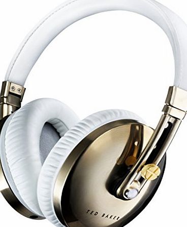 Ted Baker London Rockall High-Performance Folding Over-Ear Headphones - White/Gold
