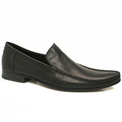 Male Fennel Loafer Leather Upper Slip on in Black, Tan