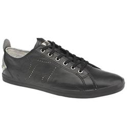 Ted Baker Male Plimp Lux Leather Upper Fashion Trainers in Black and Silver