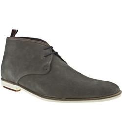 Male Posala Suede Upper Casual Boots in Dark Grey