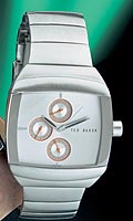 Ted Baker Mens Stainless Steel Multi Dial Bracelet Watch