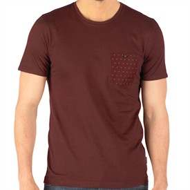 Mens Starjam T-Shirt Dark Red