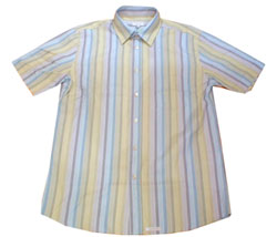 Short sleeved candy stripe shirt