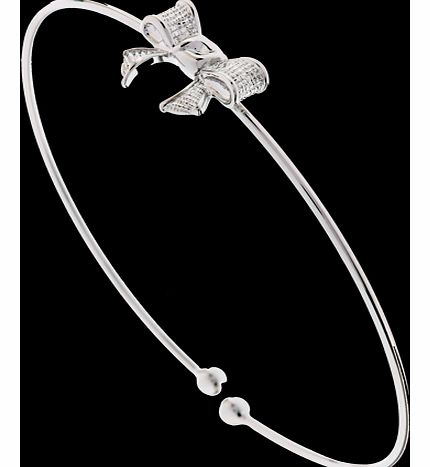 Ted Baker Silver Coloured Gynia Grosgrain Bow