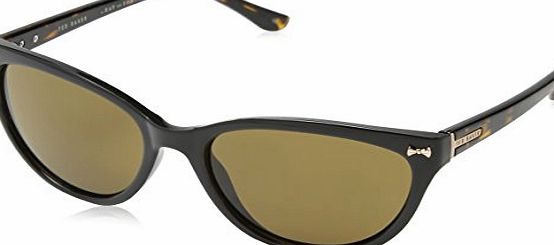 Ted Baker Sunglasses Womens TB1393 Rhea Cateye Sunglasses 56 mm, Black