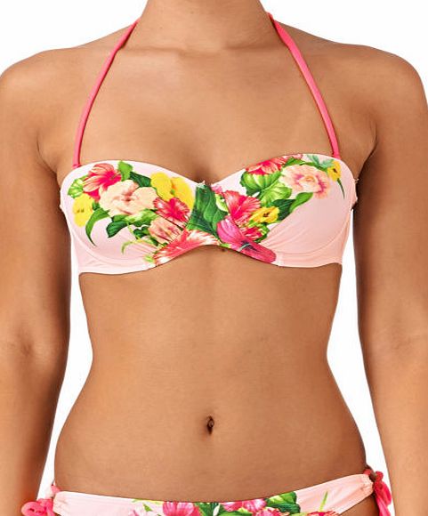 Ted Baker Womens Ted Baker Puitle Padded Cup Bikini Top -