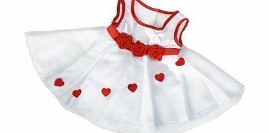 Teddy Mountain Adorable Hearts Christmas Dress Outfit to fit 15`` build a Bear Factory Bears plus many other teddies.