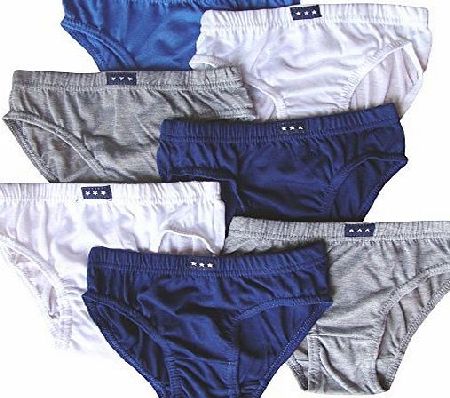 TeddyTs Boys Super Soft Colourful Cotton Briefs Pants Set (7 Pair Multi Pack) (2-3 Years, White Grey amp; Navy Mix)