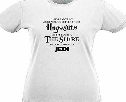 Tedim HOGWARTS LOTR JEDI Tshirt Star Wars Hobbit Harry Potter Lord of The Rings Womens Slim Fit Xsmall - Xlarge Multiple Colours