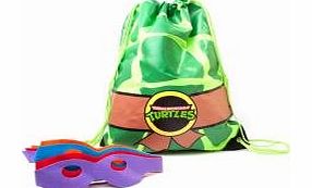 Teenage Mutant Ninja Turtles Retro Gym Bag includes 4 Eye Masks