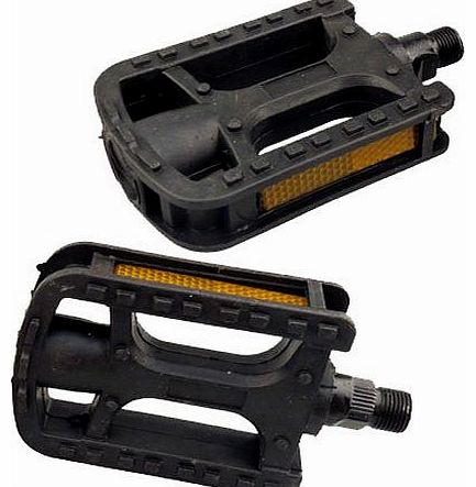 Pair of Replacement Bike Bicycle Pedals for 9/16`` Spindles / For BMX, Mountain Bike MTB - with Reflectors