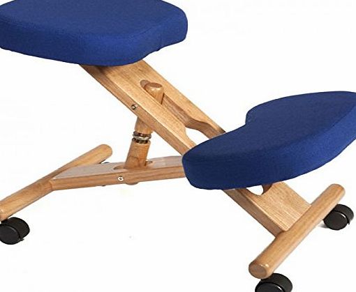 Teknik Ergonomic Kneeling Chair - Blue - Suitable for Light Office Use to Promote Good Posture