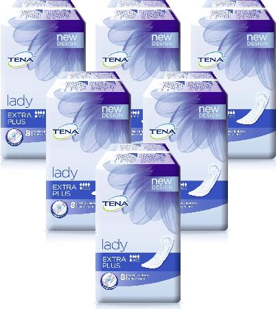 Tena, 2102[^]0003104 Lady Extra Plus Pads - 48 Pads