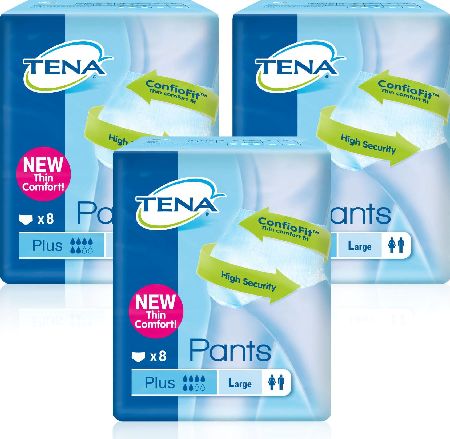 Tena, 2102[^]0076378 Pants Plus Large - 24 Pairs