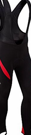 Tenn-Outdoors Tenn Mens Lazer Thermal Cycling Bib Leggings/Tights - Black/Red - 2XL