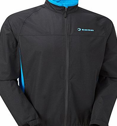 Tenn-Outdoors Tenn Mens Whisper Waterproof Cycling Jacket - Black/Cyan - Sml