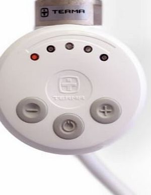 terma MEG White Thermostatic Electric Element for Heated Towel Rail Radiator Conversion kit (300Watt)