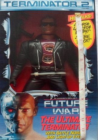 Terminator 2 - 13`` (Tall) Terminator (Arnold Schwarzenegger) Figure - The Ultimate Terminator Figure - Made by Kenner in 1992 - Requires 3x AAA batteries (not included)