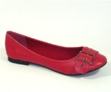 Terra Plana Garage Shoes - Agent - Womens Flat Shoe - Red Size 7 UK