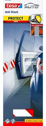 Tesa 50 x 15 cm Anti-Shock Door Self Adhesive Car Bodywork Protection Pad (Set of 2)