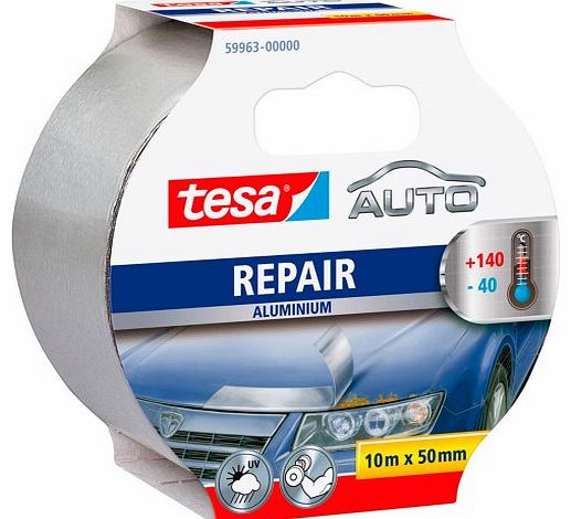 tesa 59963 Auto Aluminium Repair Adhesive Tape, 50mm x 10m
