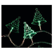 30 Low Voltage Green LED Acrylic Tree