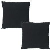 Tesco Basic Cushion Large 50X50Cm Black Direct