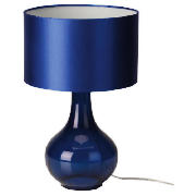 Tesco Bianca Glass lamp Blue