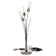 Tesco Cara 3 Light Table Lamp Satin Nickle