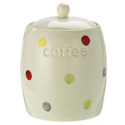 tesco ceramic coffee storage jar Circus