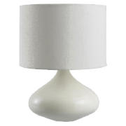 tesco Ceramic Onion Lamp, Cream