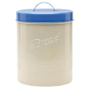 Cream/ Blue Bread Canister