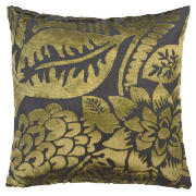 Devore Floral Cushion, Green 40X40cm