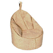 Faux Barkweave Bean Palm Chair, Natural
